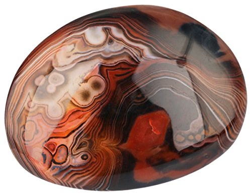 mookaitedecor Nature Edelsteine Trommelstein Handschmeichler Poliert Palm Pocket Energiestein heilender Kristall für Reiki Ornamente Dekoration