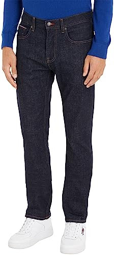 Tommy Hilfiger Jean Homme Core Straight Denton Stretch, Bleu (Ohio Rinse), 33W / 30L