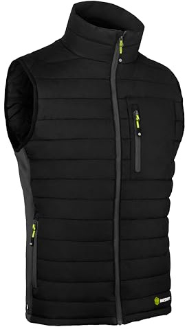 Beeswift - Flex Padded Gilet for Men - Lightweight Work Gilet with Stand Up Collar, Metal Zip, Pockets, and Chin Guard - Body Warmer - Contains Nylon Ripstop and Polyester - XXXXXL