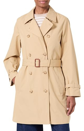 GANT Cotton Trench Coat, Beige Roble, XL Mujeres