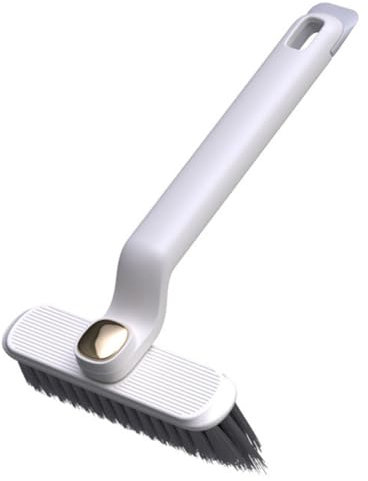 AVZYARDY Tile Joints Dead Angle Crevice Cleaner Brush Bathroom Tile Floor Crevice Brush Multi-Function Hard Bristle Crevice Brush for Cleaning Bathroom Kitchen Tile Floor (1pc White)