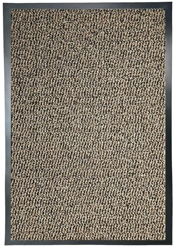 Suprano Door Mats Indoor 90cm x 150cm, Washable indoor Outdoor Rugs Matts, Heavy Duty Non-slip Entrance Mat, Super Absorbent Front Door Mat Kitchen Hallway Bath Barrier Rugs (Brown, 90 x 150 cm)