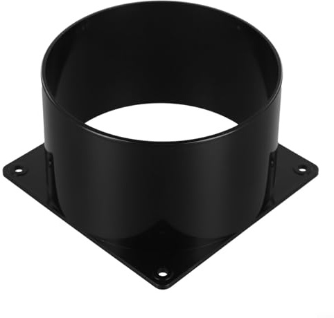 Trayne Ducting Flange, Duct Connector, Round Flange, Wall Mount ABS Plastic Ventilation Wall Flange, For Dryer, Extractor Pipe, Bathroom Fan Duct(120mm)