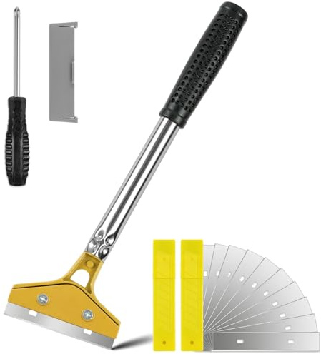 ANOMM Rasqueta Vitroceramica con 20 Accesorios,Oro