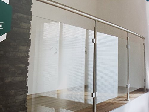 Bayram® Preis/modul Ganzglasgeländer Glasgeländer Balkongeländer Terrassengeländer für VSG-Glas (110)