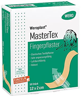 Weroplast MasterTex Fingerpflaster 12 x 2 cm, 50 Stk/Pkg