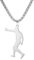 Amaxer Sport Baseball-Halskette Baseball-Spieler Athletische Wesentliche Bewegung Inspirational Schmuck Anhänger Box Kette Halskette für Sport-Liebhaber (Fänger)