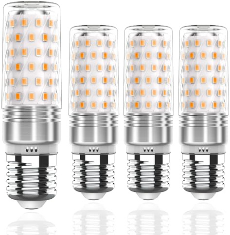 Auting Bombilla LED E27 Luz Cálida 2700K 1400 Lúmenes - Pack 4 unidades, LED 10W sustituye bombilla 100W-140W, 220-240V E27 no regulable sin parpadeo