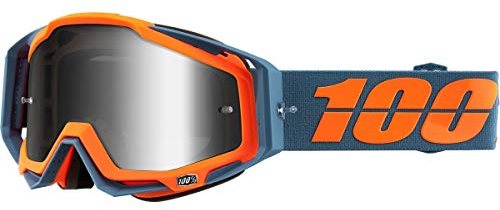 100% 50110-386-02 Racecraft Kilroy Brille, Spiegel Linse, Erwachsene, Grau/Orange