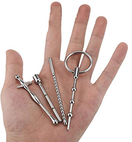 LQZYTY Sunglasses 4PCS Männer Pěnis Harnröhren PlŨg-Spielzeug 304 Edelstahl glatt und angenehm for Anfänger T-Shirt