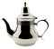 Edelstahl 1L Teekanne Induktionsherd Kaffeekanne mit hitzebeständigem Griff Küche/Cafeteria/Hotel/Restaurant