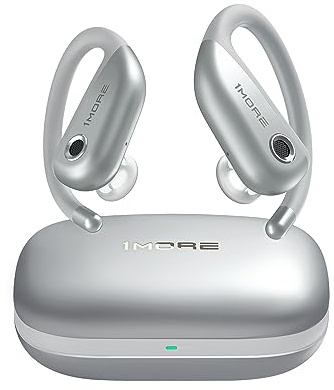 1MORE Fit Open Earbuds S50, Auriculares inalámbricos Bluetooth con micrófono, Auriculares con Ganchos para los oídos para un Uso cómodo, IPX7, Carga rápida, Tiempo de reproducción de 38 Horas