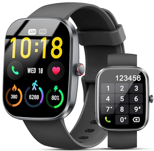 Reloj Inteligente Hombre Mujer, 1.91 Smartwatch con Whatsapp Notificación y Llamadas Bluetooth, IP68 Pulsera Actividad con 100+ Modos Deportivos, Pulsómetro, SpO2, Monitor de Sueño para iOS Android
