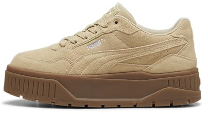 Puma Women's Karmen II Idol Sneakers, Suede-Toasted Almond-Toasted Almond, 9.5