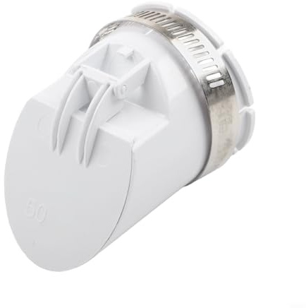 GANCEI Válvula de remanso de Pvc, Válvula de retención de tubería de drenaje Anti-olor Filtro de cubierta de tubería de drenaje 50-160 mm Filtro de tubo de lluvia de PVC (50 mm)