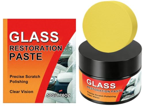 Glasskrapborttagare - Rengöringsmassa för polering av vindrutor, Pasta fönsterrestaurering | Cerium Oxide Scuff Buffing Cream renovering av fordonsspegel