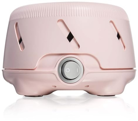 Yogasleep Dohm Uno White Noise Sound Machine, Real Fan Inside for Non-Looping White Noise, Sleep Aid, Office Privacy & Meditation for Adults & Baby, Registry Gift (Pink)
