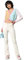 ONLY Damen Onlblush Life Mid Flared Bb Dot019 Noos Jeans, Ecru, L / 34L EU