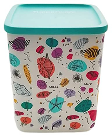 Tupperware Cubix - Contenitore estivo con conchiglie, 1,8 litri