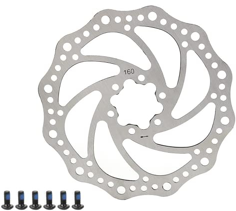 Bike Brakes HJUWANG 160mm Disc Brake Rotor with 12 Bolts for Mountain Bike Road Bike MTB BMX Bicycle Accessories