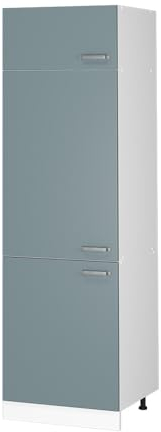 Vicco Armadio frigorifero R-line, Grigio-blu/Bianco, 60 cm