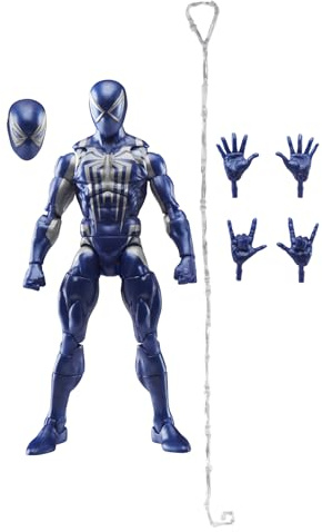 Marvel Legends Series Gamerverse Peter Parker Anti-Venom Suit Style Spider-Man Action Figure, Blue