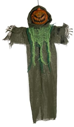 Horror-Shop Scary Pumpkin Man Hanging Figure 60cm