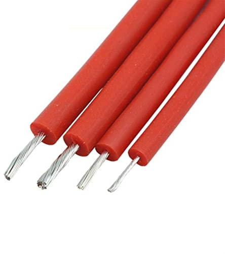 VBPCEFZTLK Red Soft Silicone Wire High-voltage Wire And Cable 10KV 15KV 20KV-20AWG 18AWG 17AWG 15AWG Anti-breakdown Wire and cable(5M_10KV 20AWG)