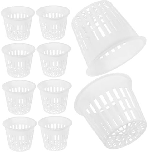 VINTORKY 10stücke Hydroponik Netztöpfe Kunststoff Pflanzkübel Mit Bester Drainage Und Wurzelbelüftung Für Gemüse Orchideen Garten Hydrokultur Und Zimmerpflanzen