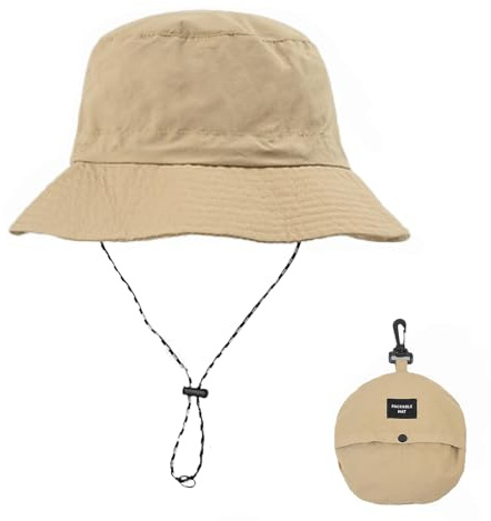 ATSNOSH Cappello da pescatore da uomo donna, cappello safaril, cappello da sole, cinturino da menta regolabile, protezione UV, asciugatura rapida