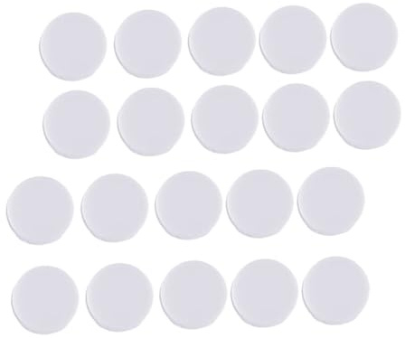 jojofuny Boîtes à Grelots en Plastique Blanc pour Réparation de Hochets Bébé et Chien, Design Facile à Saisir, Forme Ovale Plate, Lot de 50 Pièces pour Projets DIY Ludiques