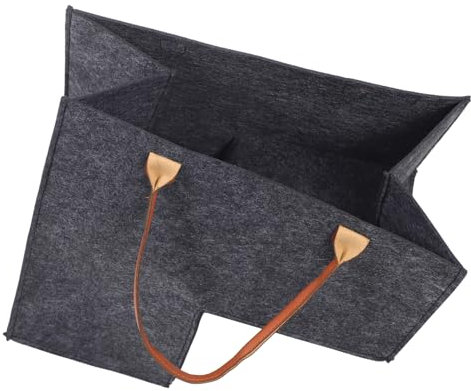 Mobestech Cesto Portaoggetti Pieghevole Spesso, Grande Cesto Portabiancheria Multiuso Per Giochi e Vestiti, Organizer Per Casa e Scale, Salvaspazio Manici Ergonomici