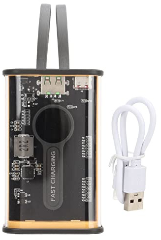 20000mAh Portable Charger 22.5W Fast Charge Mobile Power Supply Transparent Housing Design