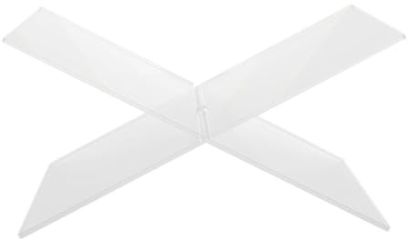 Operitacx Support à Livres Cuisine Transparent X-type Grand Format, Porte-livre Ergonomique pour Lecture et Présentation, Support pour Livres de Recettes et Partitions, Accessoire Bureau