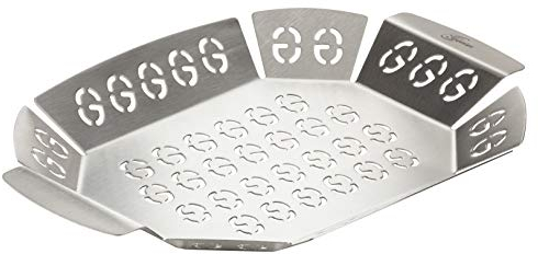 Genius Panier à barbecue en aluminium et acier inoxydable - Idéal pour griller la viande, le poisson et les légumes