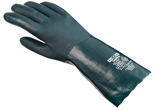(12 Paar) teXXor Handschuhe Chemikalienschutzhandschuhe PVC GRÜN 12 x grün 10