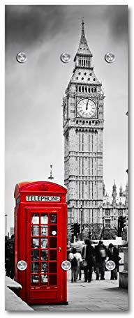 Cuadros Lifestyle Designer-Garderobe | Wandgarderobe | Flurgarderobe | Garderobenhaken | Garderobenpaneel | Urban Look | Kleiderständer | Kleiderablage | Garderobenständer, Größe:50x120 cm