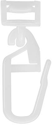 Klick-Gleiter Haken | 6-6,5mm | 20 Stück | Gardinengleiter Innenlauf Faltenlegehaken |