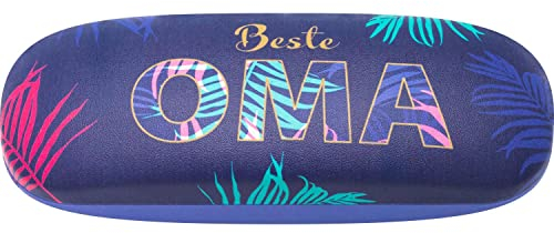 GRUSS & CO Brillenetui mit Motiv Oma | Hartschalen-Etui, 17,5 cm x 6 cm | Geschenk Oma, Geburtstag | 47968