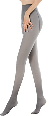 Aomig Collant Donna, Collant da Donna Opaco Collant Coprenti, Microfibra Collant Calze Shaper Push Up Elastico, Calze Contenitive Donna Collant Compressione Graduata, Primavera e Autunno 90g, Grigio