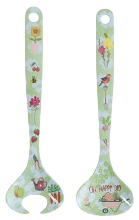 Overbeck and Friends - Salatbesteck - Oh Happy Day - Garten, Blumen, Bienen, Erdbeeren