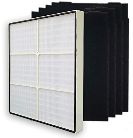 PUREBURG Replacement Filter set Compatible with Whirlpool Whispure 1183054K 8171434K Fits AP450 AP510 AP51030K AP51030KB AP45030K WP500 WP1000 Air Purifier, H13 HEPA Activated Carbon