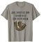 Bouldern Zubehör & Bouldern Geschenke Zum Klettern - Herren Unisex-Erwachsene Grau S Cartoon Kletter Design Faultier Bouldern T-Shirt