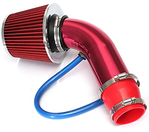 CENPEK Tuyau d'admission d'air froid, 76 mm universel PerCompatible avec mance Kit de tuyau d'admission d'air froid pour voiture en aluminium Filtre à air automobile