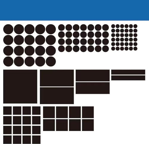 Filzgleiter Selbstklebend Schwarz - 115 filzgleiter für stühle - Möbelgleiter 3mm Dicke - Stuhlgleiter Schutz Möbel und Böden