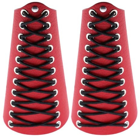 2pcs Brazaletes de Brazo de Tiro con Arco de Cuero, Férulas de Brazo de Caballero Vintage de Cuero Protector de Brazo Medieval para Hombres y Mujeres