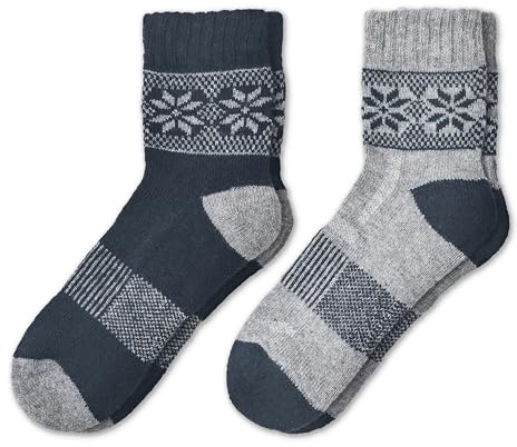 NORDIC Socks 2 Par, Låga Merinoull Vandringsstrumpor, Outdoorstrumpor, Tekniska Anti-Blåsor Strumpor (DE/NL/SE/PL, Numerisk, 39, 42, Regelbunden, Regelbunden, Explorer)