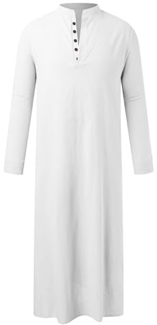 Générique Aube De Communion Caftan Homme Court Manche Courte Djellaba Ensemble Africain Marocaine Marocain Musulman Costume Boubou Lin Vetement