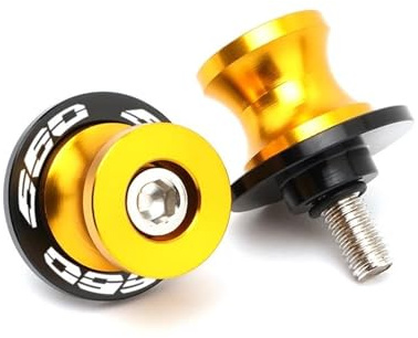 Diabolos para Caballete Moto M8 Para Triumph Para Trident 660 Para Tiger Sport 660 Para Daytona 660 2024 Soportes Deslizantes Para Basculante Para Mantenimiento Diario(Oro)