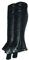 Rhinegold 0 Leather 1/2 Chaps-X Large-Black Gamaschen, Schwarz, Extra